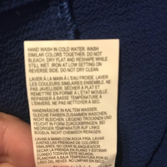 Michel Studio Dark blue one sleeve blouse - Picture 7 of 12